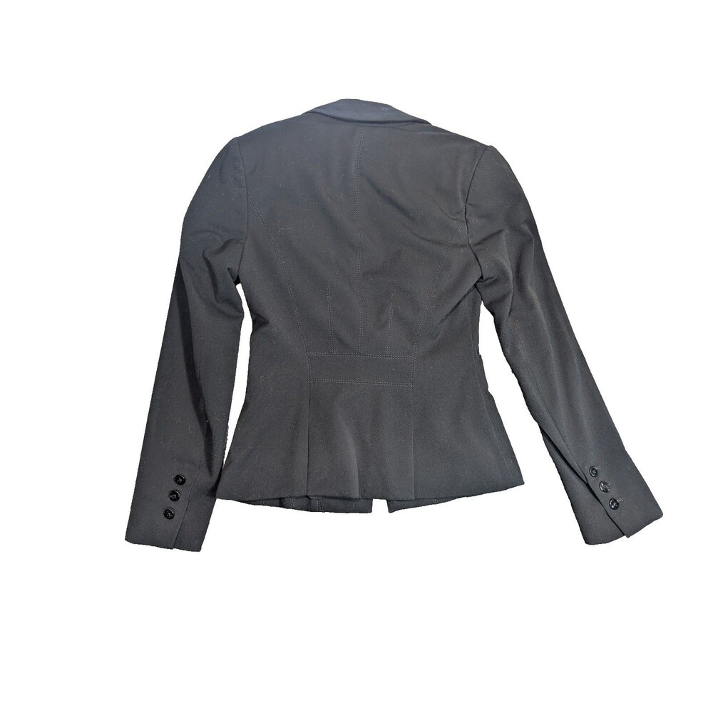 White House Black Market Womens Blazer 00 Black Fitted Career Jacket - Picture 2 of 11